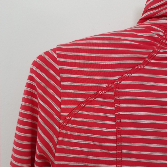 NWT Lole Women Pink Full Zip Essential Stripe Jacket. Size XS - Picture 6 of 16